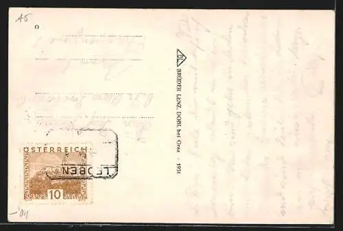 AK Eisenerz, Teilansicht mit Kirche