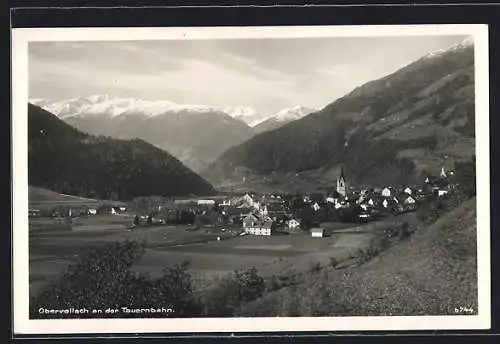 AK Obervellach an der Tauernbahn, Panorama vom Berghang aus