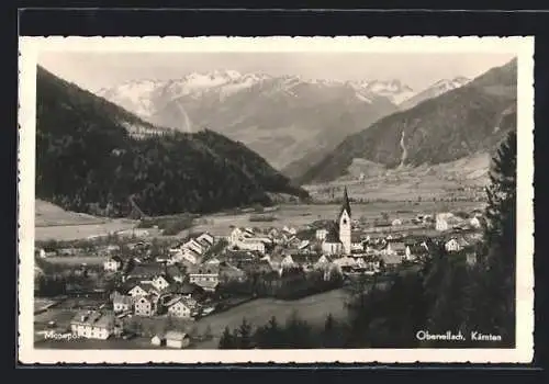 AK Obervellach /Kärnten, Teilansicht mit Kirche