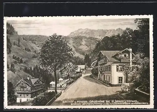 AK St. Johann im Pongau, Gasthof und Pension Grubhöhe