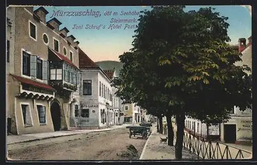 AK Mürzzuschlag /Steiermark, Toni Schruf`s Hotel Post