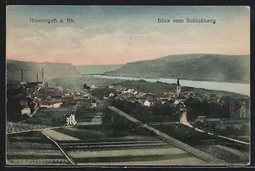 AK Hönningen a. Rh., Blick vom Schlossberg