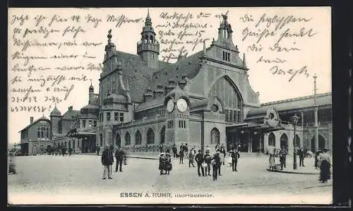 AK Essen a. Ruhr, Partie am Hauptbahnhof