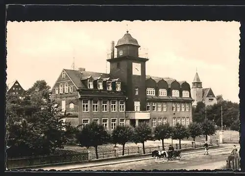 AK Adorf i. Erzgeb., Blick auf die Oberschule