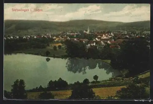 AK Steisslingen i. Baden, Teilansicht mit Kirche