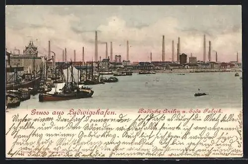 AK Ludwigshafen / Rhein, Badische Anilin und Soda-Fabrik