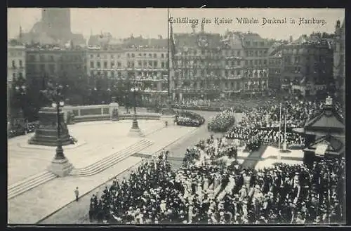 AK Hamburg, Enthüllung des Kaiser Wilhelm-Denkmals 20.06.1903, Festakt