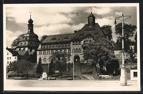 AK Klingenthal, Kirche und Rathaus