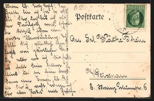 AK Iphofen, Ansicht vom Einersheimer Tor und Eulenturm