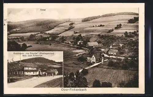 AK Ober-Finkenbach, Gasthaus zur Traube, Gesamtansicht