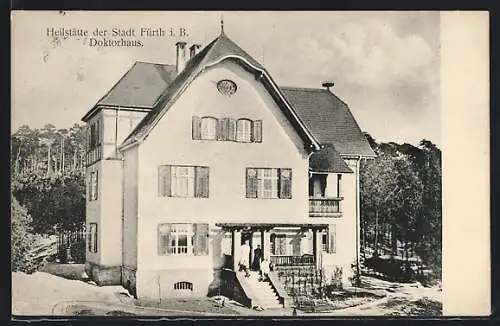 AK Fürth i. B., Heilstätte der Stadt Fürth, Doktorhaus