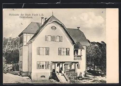 AK Fürth i. B., Heilstätte der Stadt Fürth, Doktorhaus