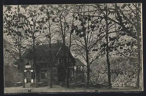 AK Beerfelden, Gasthaus zur Schmidtsruhe, Reisenkreuz auf dem Krähberg