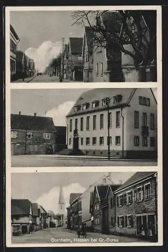 AK Dornheim / Hessen, Strassenansicht, Gebäudeansicht, Häuserzeile in einer Strasse