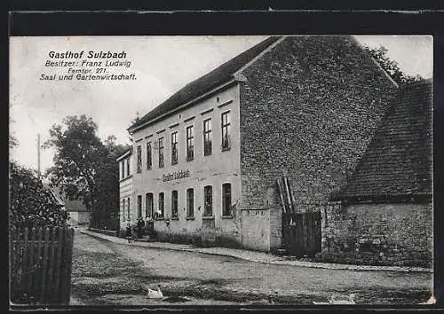 AK Sulzbach / Apolda, Gasthof, Bes. Franz Ludwig