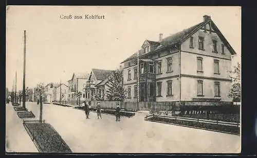 AK Kohlfurt, Strassenpartie mit Wohnhäusern