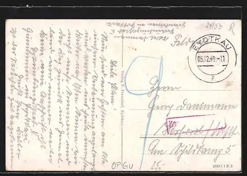 AK Eydtkau, Strassenpartie am Marktplatz