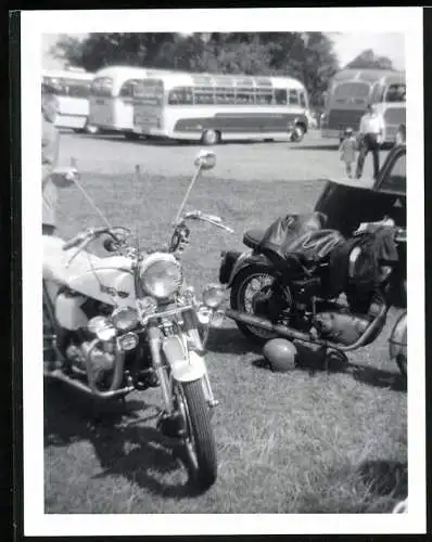 Fotografie Motorrad Norton, Krad bei Woburn Abbey