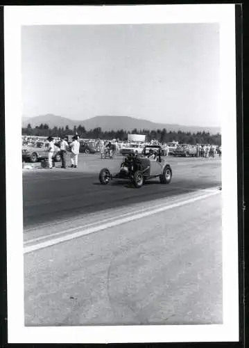 Fotografie John Dutton, Victoria B.C., Auto Hot Rod beim 1 /4 Meile Rennen, Arlington 1966