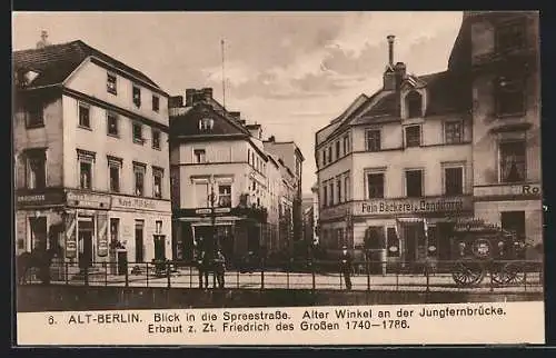 AK Berlin, Spreestrasse, Alter Winkel an der Jungfernbrücke