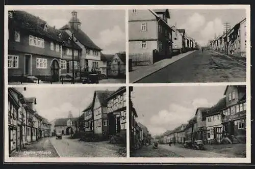 AK Berka /Werra, Diverse Strassenpartien, Ortspartie