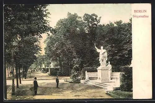 AK Berlin-Tiergarten, Denkmal in der Siegesallee