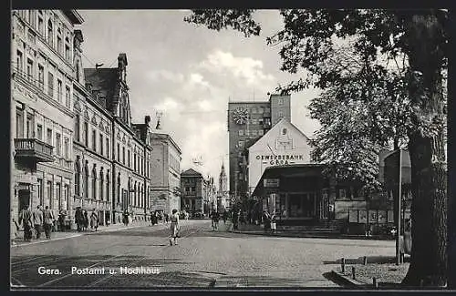 AK Gera, Postamt und Hochhaus