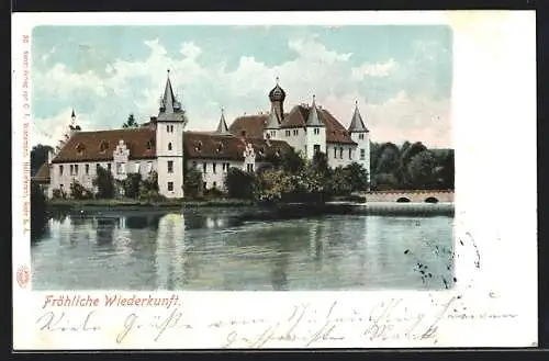 AK Wolfersdorf / Th., Schloss Fröhliche Wiederkunft