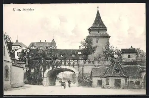 AK Ulm / Donau, Partie am Zundeltor