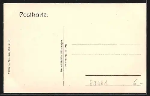 AK Ulm a. D., Teilansicht mit Münster