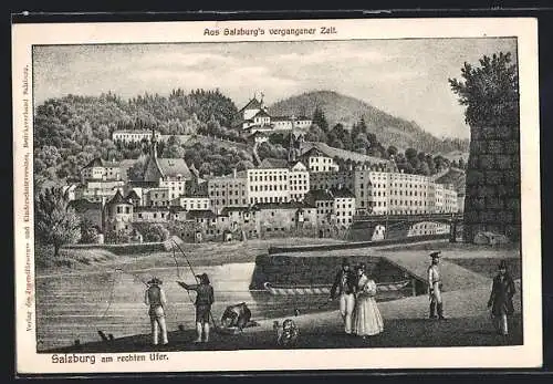 Künstler-AK Salzburg, Am rechten Ufer