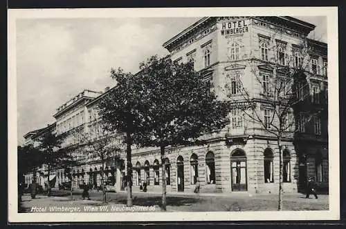 AK Wien, Hotel Wimberger, Neubaugürtel 36