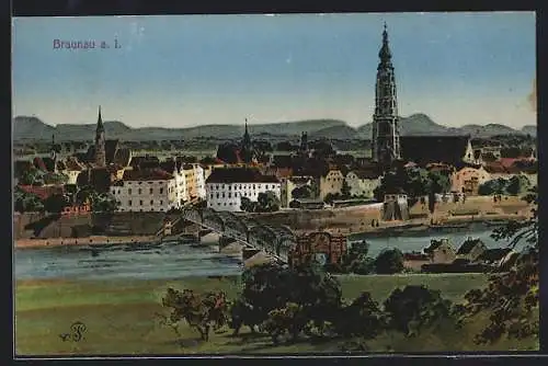 AK Braunau a. Inn, Totalansicht