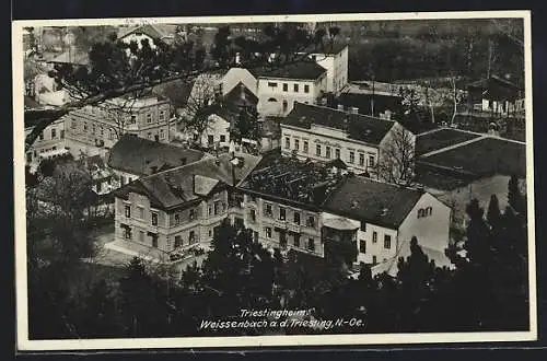 AK Weissenbach a. d. Triesting, Triestingheim aus der Vogelschau