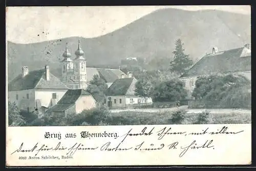 AK Altenmarkt an der Triesting, Thenneberg, Ortspartie mit Kirche