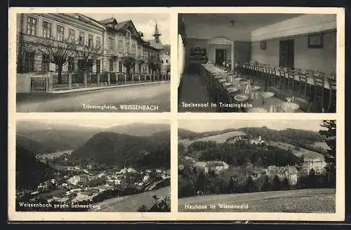 AK Weissenbach /Triesting, Triestingheim, Speisesaal, Panorama