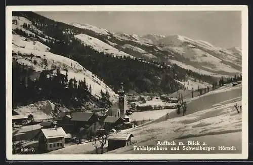 AK Wildschönau, Auffach mit Blick zum Feldalpenhorn und Schwaiberger Hörndl