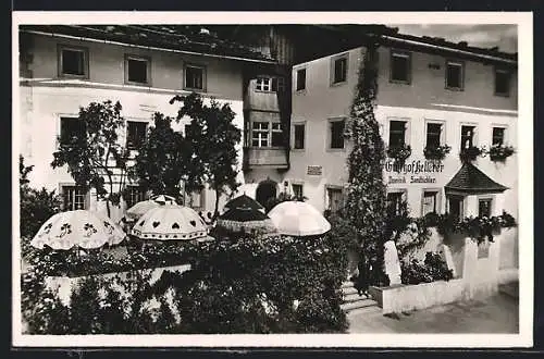 AK Oberau, Gasthaus Kellerer von Dominikus Sandbichler