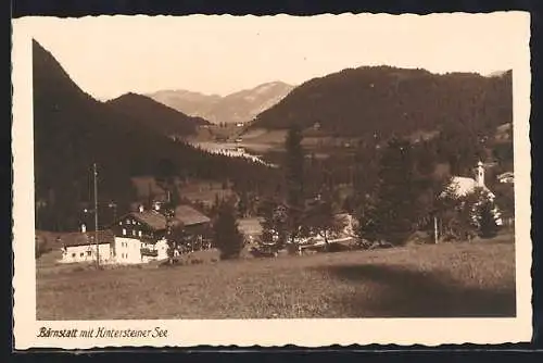 AK Scheffau am Wilden Kaiser, Bärnstatt, Ortspartie mit Hintersteiner See