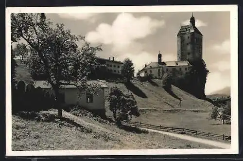 AK Mariastein bei Wörgl, Ortspartie mit Kirche
