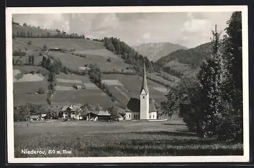 AK Wildschönau /Tirol, Niederau mit Kirche