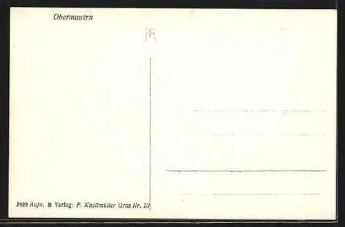 AK Virgen, Obermauern mit Kirche