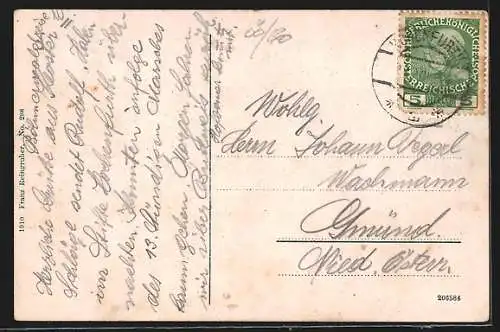 AK Aigen /Ob.-Oest., Teilansicht mit Kirche