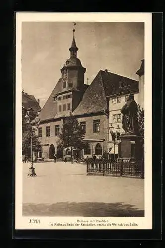 AK Jena, Rathaus mit Hanfried