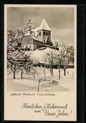 AK Murrhardt, Walterichskirche im Schnee