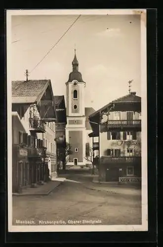 AK Miesbach, Kirchenparie, Oberer Stadtplatz