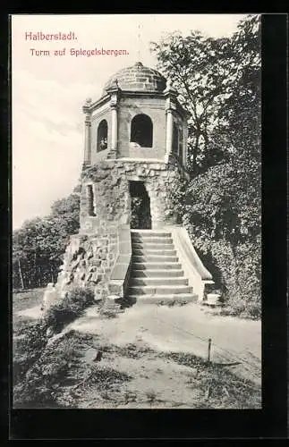 AK Halberstadt, Turm auf Spiegelsbergen