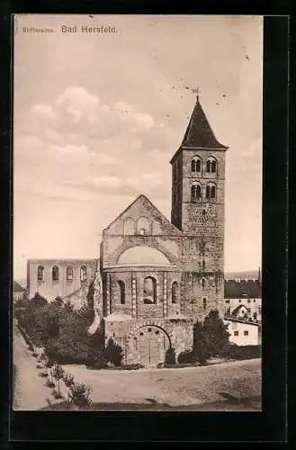 AK Bad Hersfeld, Ansicht der Stiftsruine