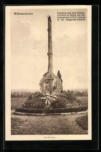 AK Wilhelmshaven, Denkmal auf dem Heldenfriedhof