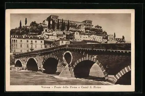 AK Verona, Ponte della Pietra e Castel S. Pietro